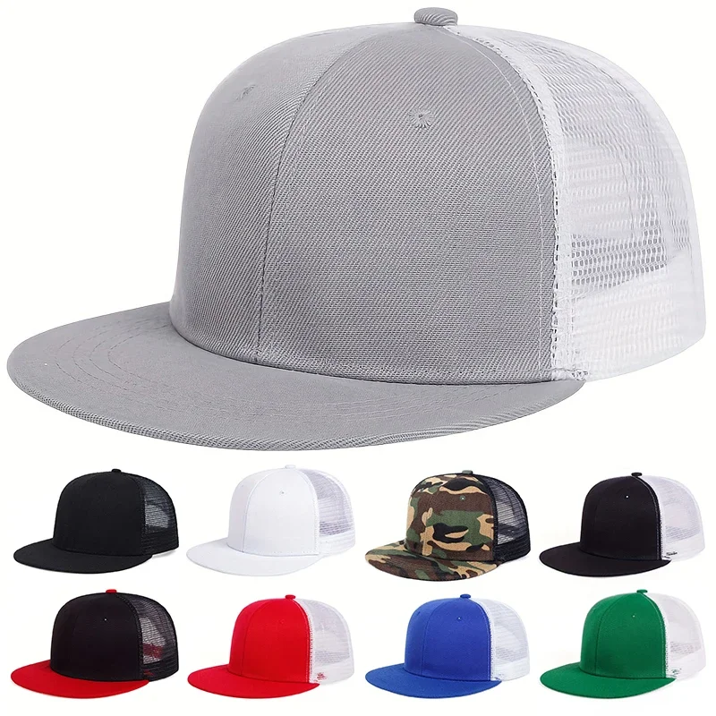Unisex Simple Hip-hop Net Hats Spring and Summer Outdoor Adjustable Casual Baseball Caps Sunscreen Hat Sports Golf Cap
