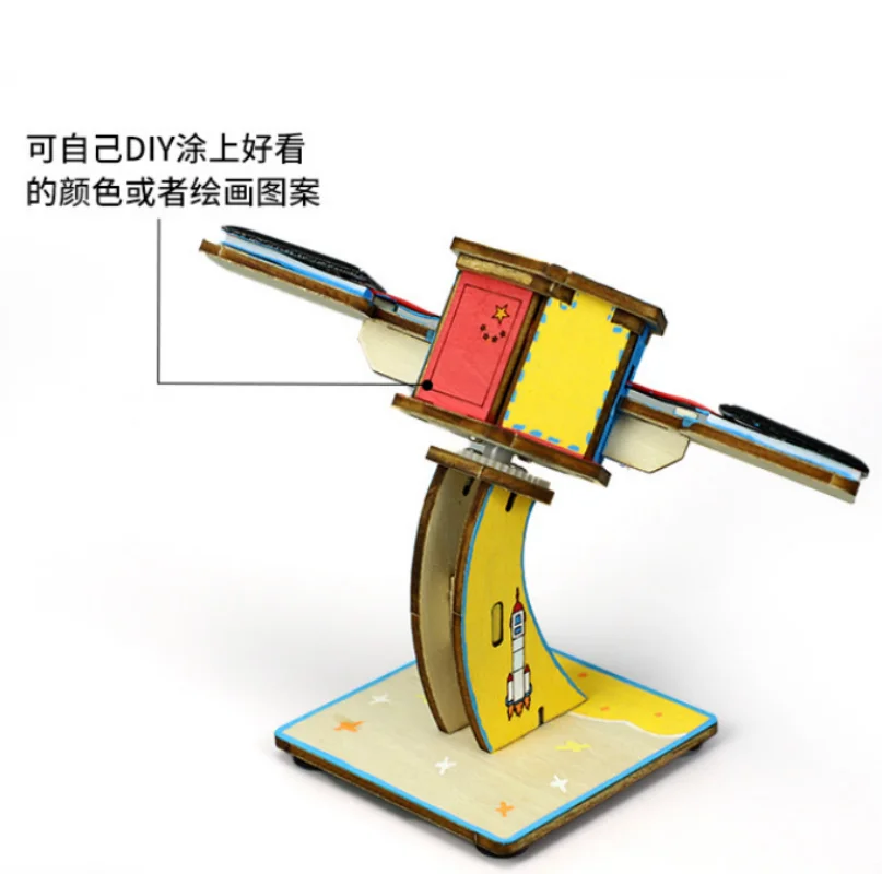 DIY Solar-powered Toys Science Experiment Kit Aerospace Satellite Model Materials For Small Technological Projects G355