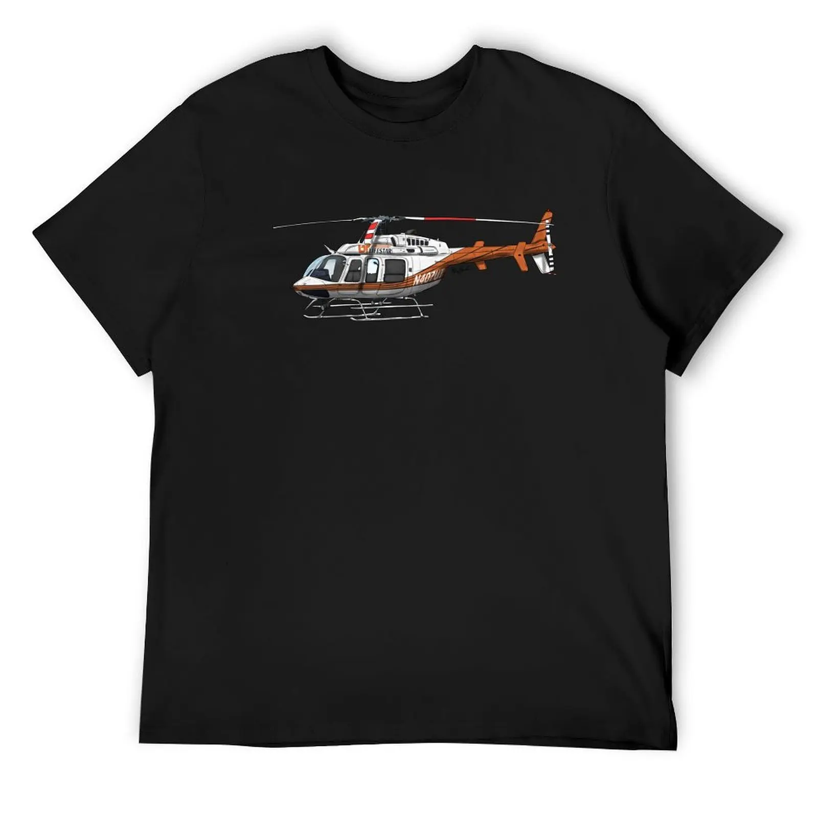 

Bell Ranger N407UT UT Lifestar футболка аниме милая одежда таможенный дизайн свою собственную уличную одежду мужские высокие футболки