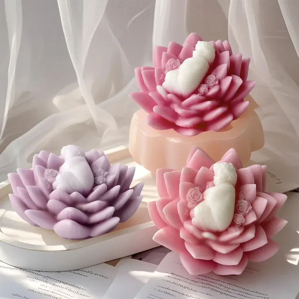 

Baby Candle Mold Handmade Soap Epoxy Resin Mold Home Decoration Silicone Mould