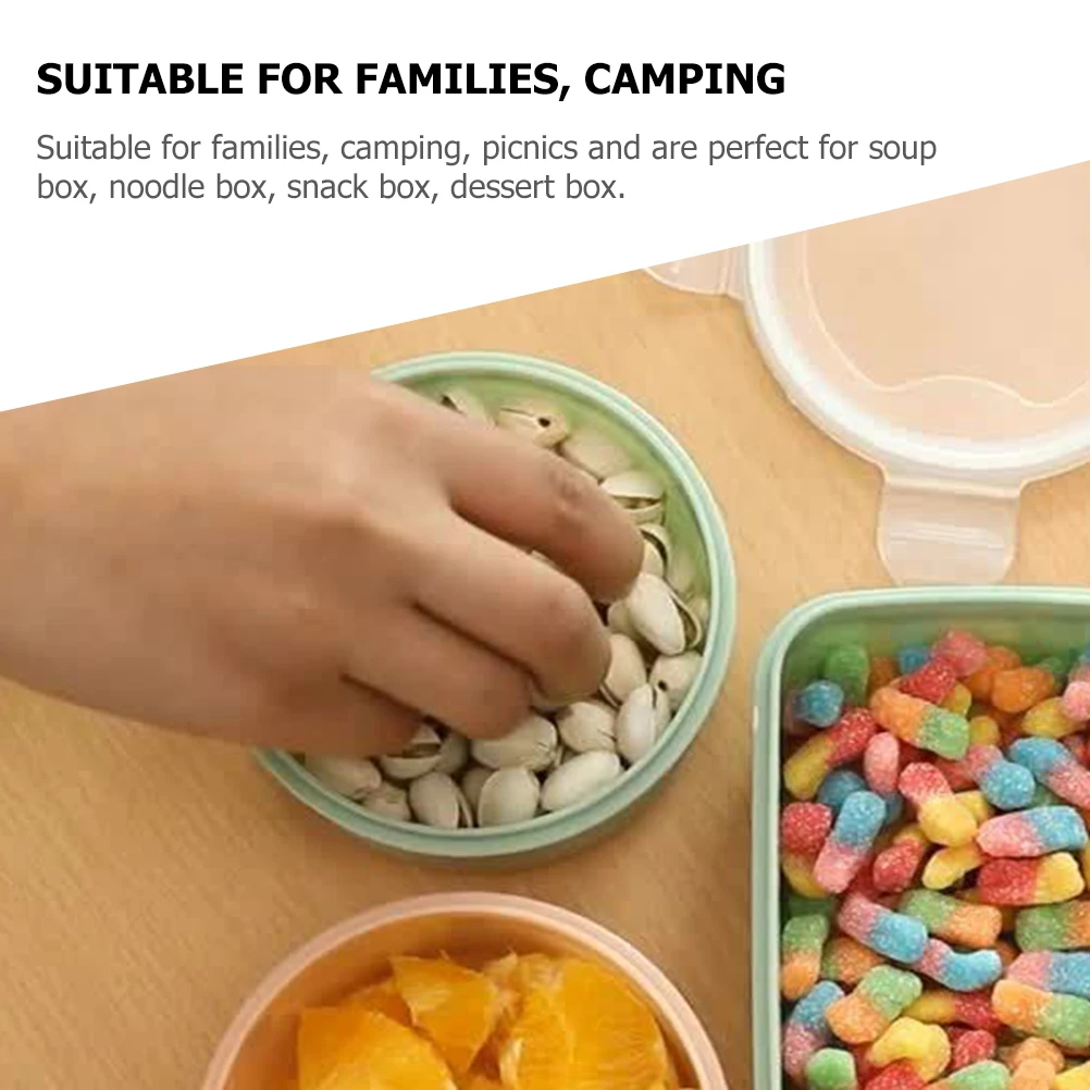 

4pcs Airtight Food Storage Containers Sealing Refrigerator Boxes Freezer BPA Free PP Silicone Crisper Household Lunch