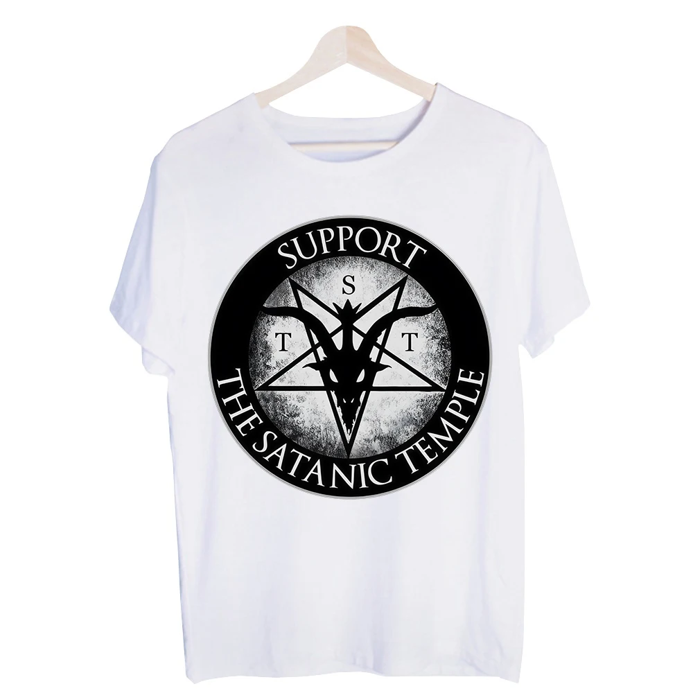 Men's Occult-Inspired Graphic Tee, Short Sleeve Crew Neck T-Shirt for Casual Streetwear and Everyday Wear