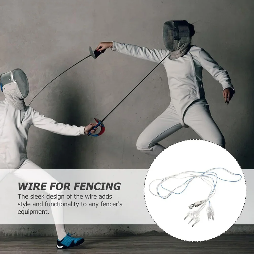 Fencing Body Cord Fencing Mask Cord Protective Fencing Mask Connector Cord Two-Pin/Three-Pin Plug Fencing Equipment