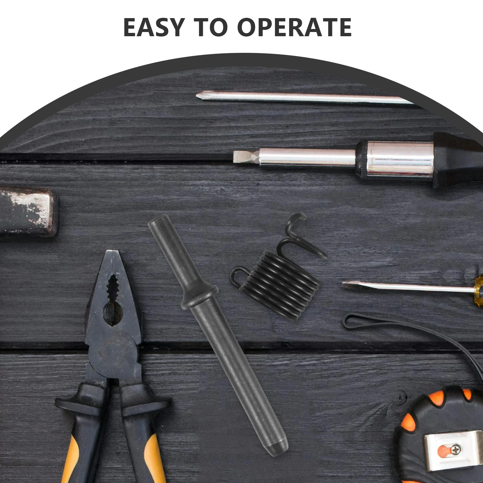 1Set Pneumatic Rivet Head Heavy Duty Air Hammer Bit Semi-Hollow Solid Rivet Tool for Traffic Sign Advertising Boards