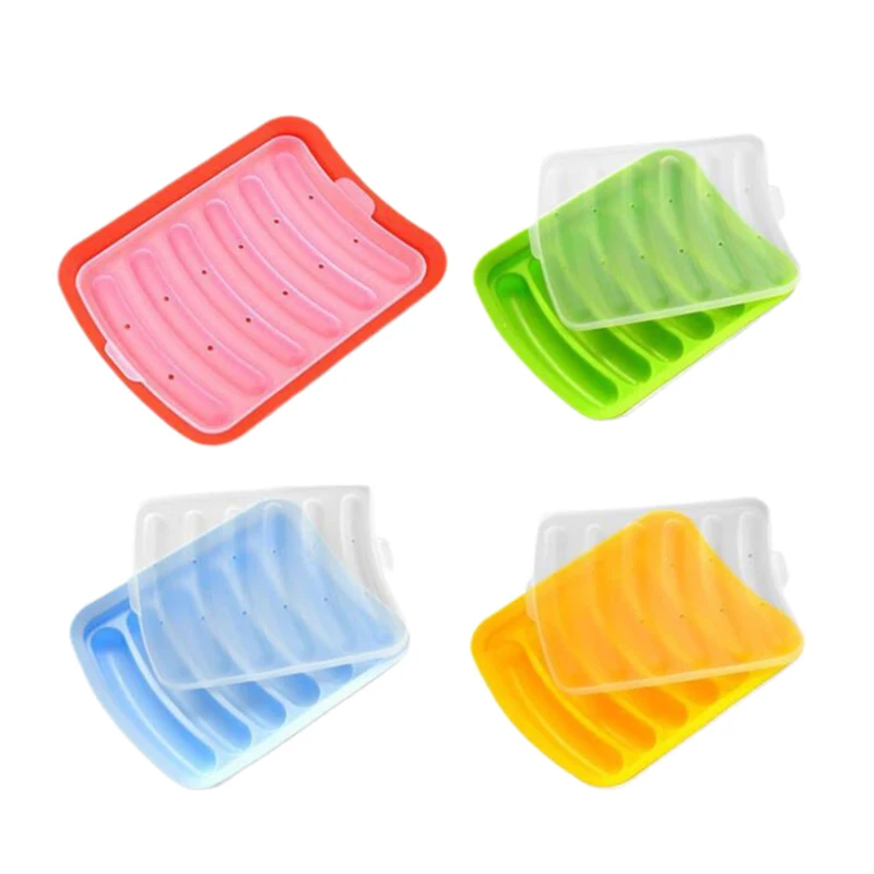 Hot Dog Handmade Ham Silicone Mold 6 In 1 Sausage Machine DIY Mold Making Baby Food Machine Kitchen Cooking Gadgets