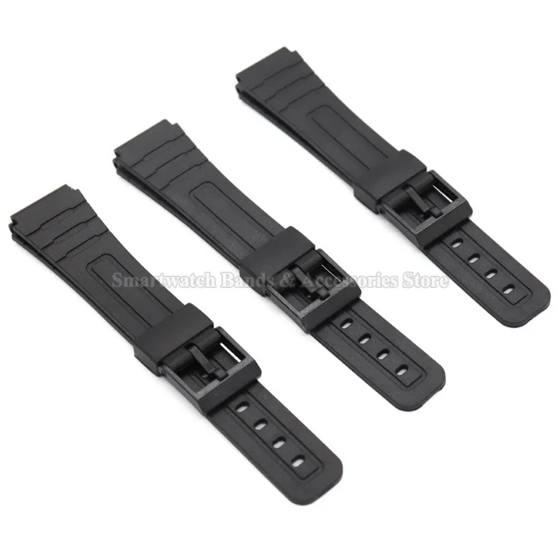 12mm 14mm 16mm 18mm 20mm 22mm Silicone Watch Strap for Casio Strap Waterproof Rubber Wrist Band Replacement Men Women Bracelet