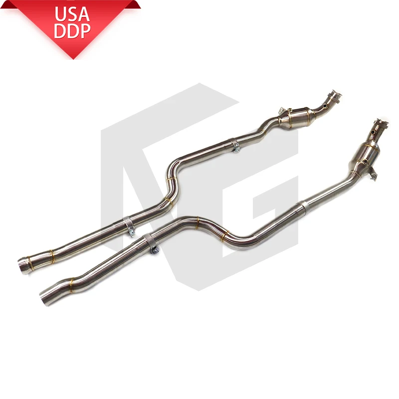 

ING for Mercedes Benz CLS320 CLS400 3.0T without heat shield car accessories exhaust system SS304 downpipe