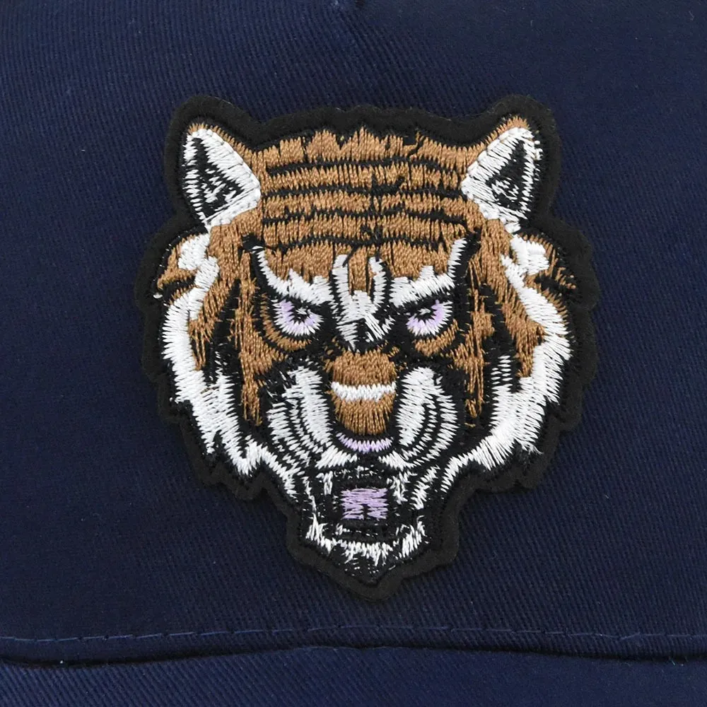 Cartoon Snapback Cotton Baseball Cap Men Women Hip Hop Dad Mesh Hat Trucker Hat Tiger Pattern Adjustable Outdoor Fishing Cap