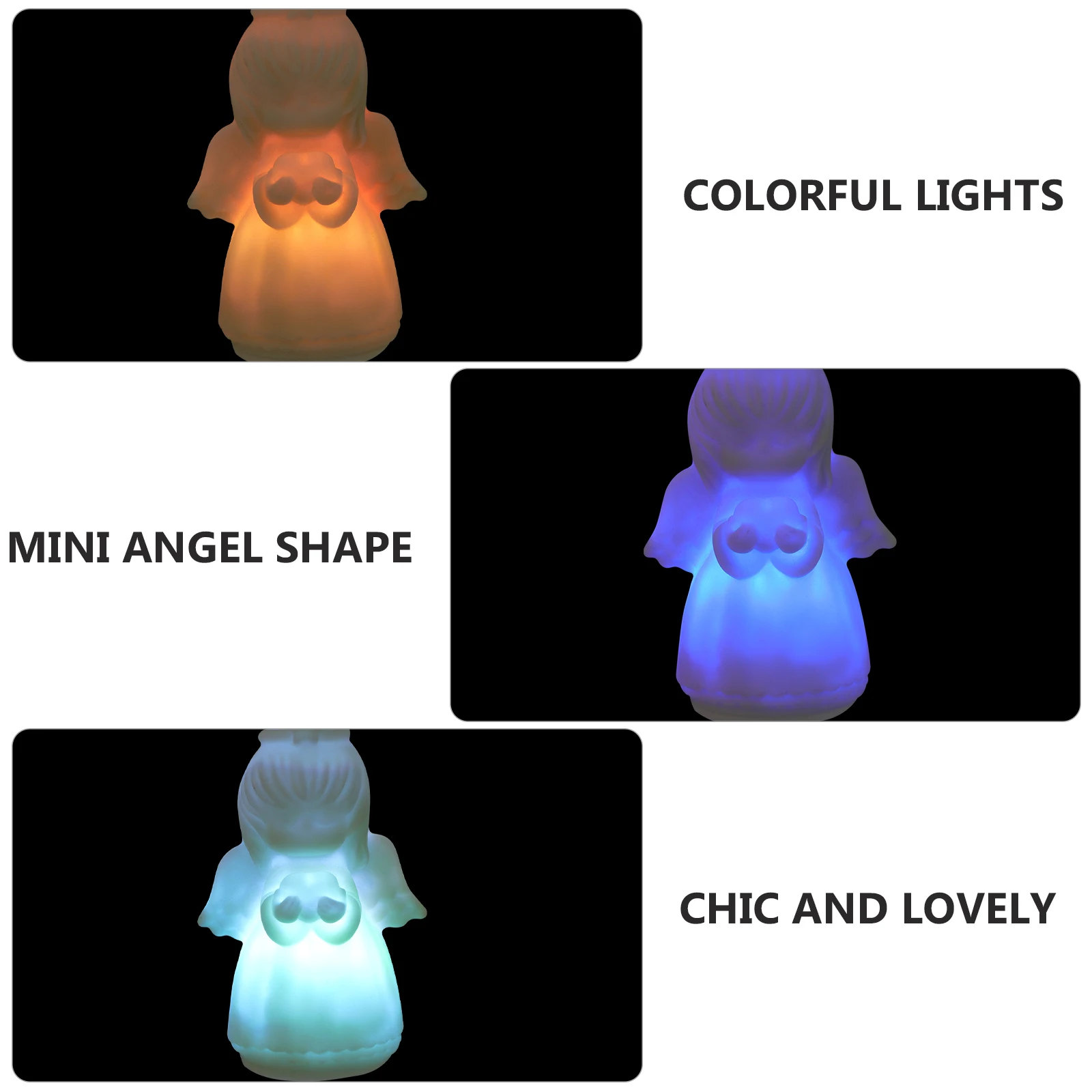 

5pcs for Kids Room Light Cartoon Angel Little Night Lights Night Light Home Decorations Christmas Gift Lamp