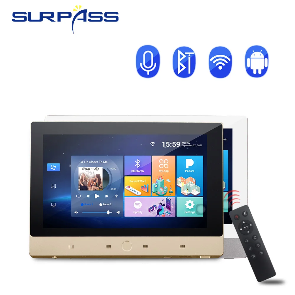 

7-inch IPS display screen Android 8.1 system 4-core processor with remote control RS485 port for smart home control in the lobby