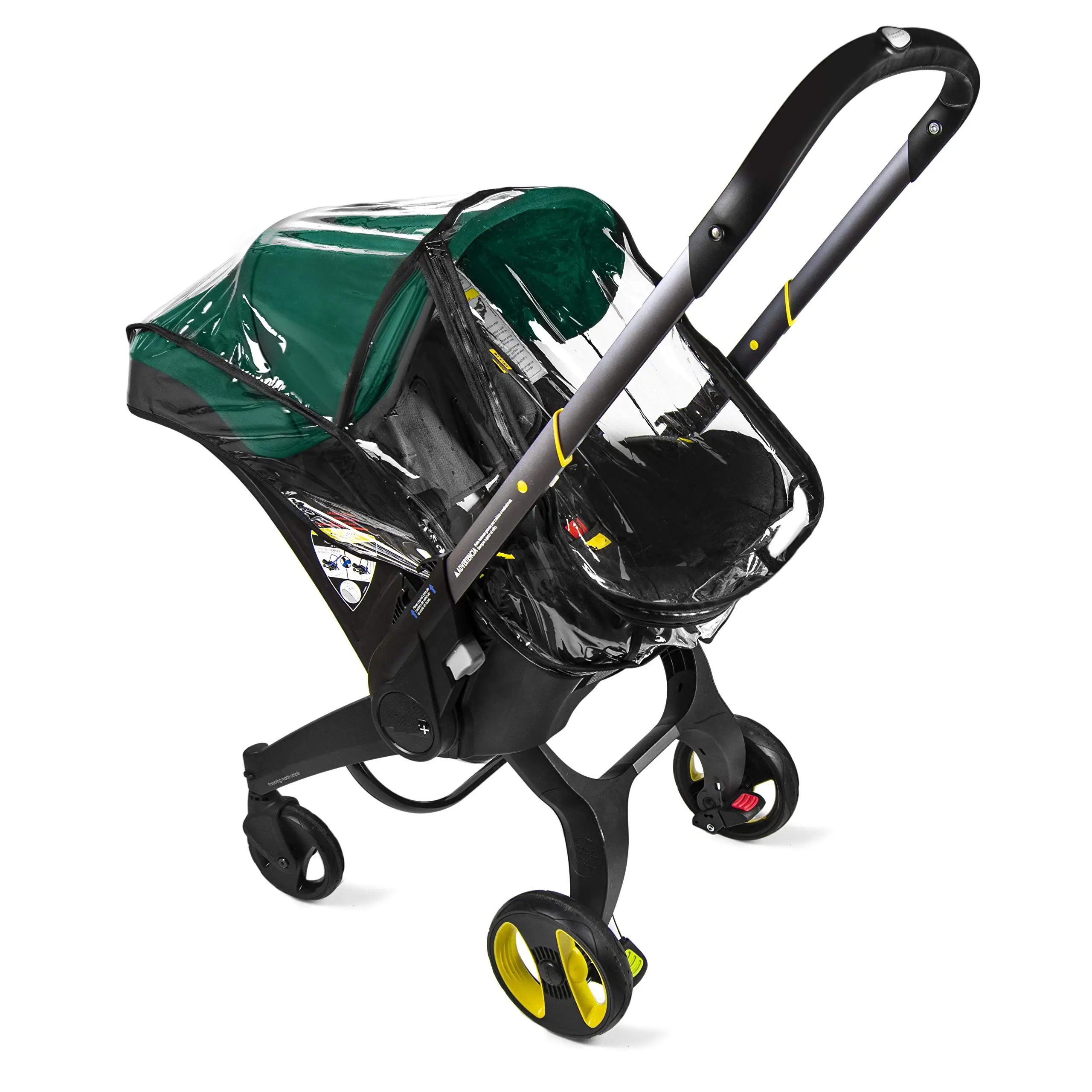 Regenschutz verdickt transparent EVA HD Vision Kinderwagen Regenmantel für doona Kinderwagen 3-in-1 Baby-Reisezubehör