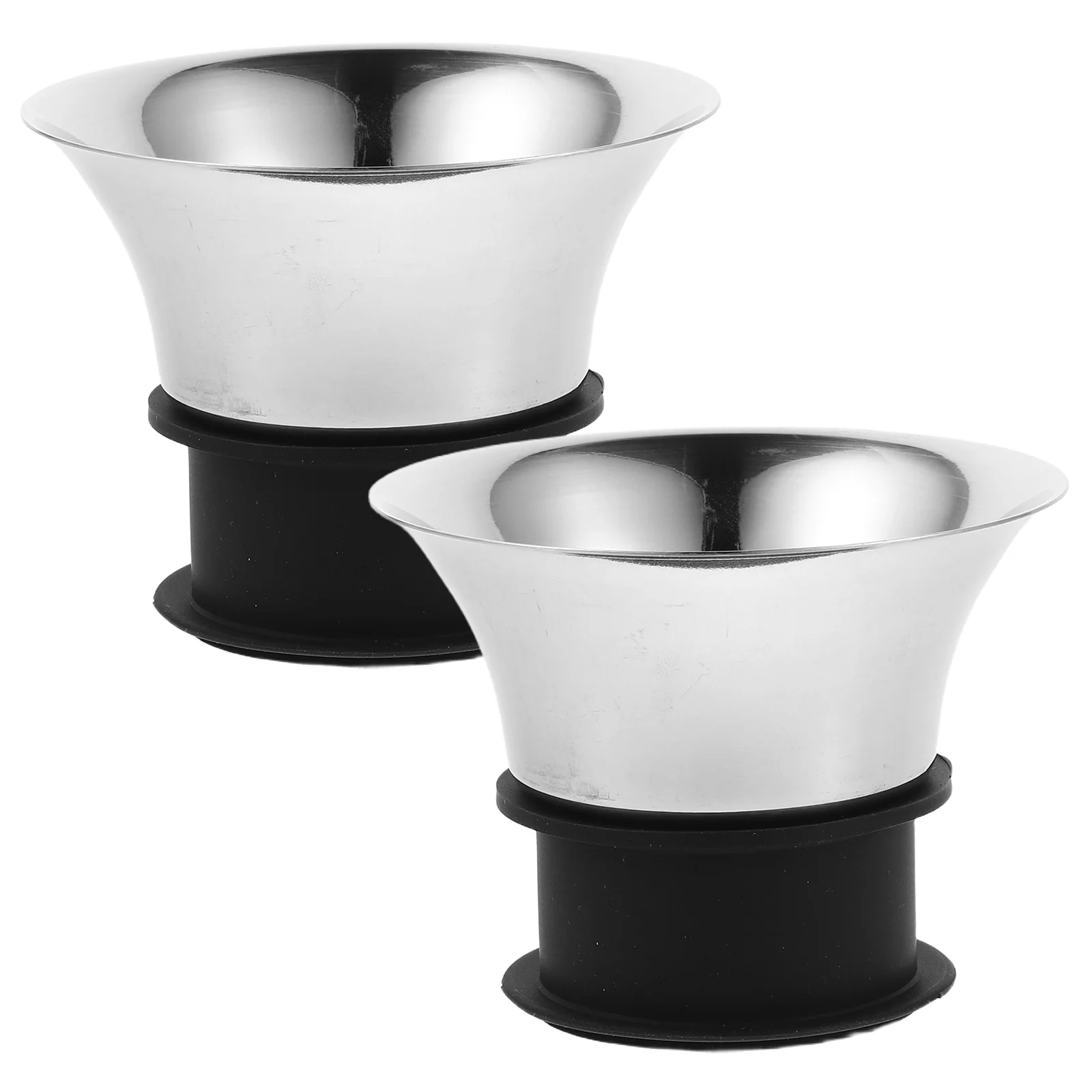 

2pcs Stainless Steel Water Pitcher Lids Replacement Anti-Splash Stopper Covers For Juice Cold Water Beverage Jug Wide Mouth Jar