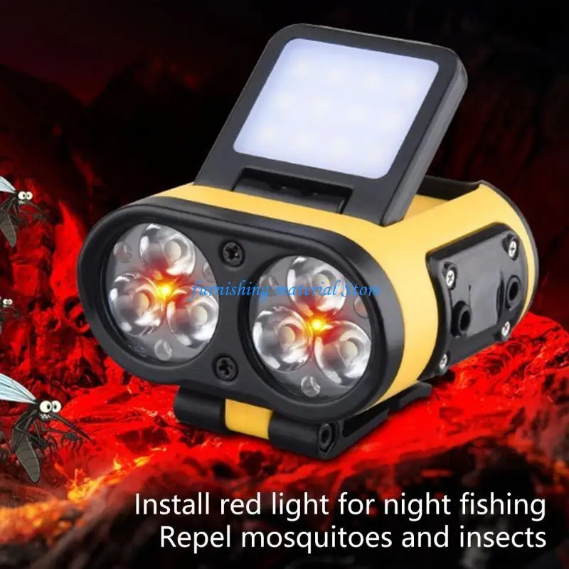 Y5GD Adjustable LED Hat Flashlight Rechargeable LED Head Flashlight Motion Induction Headlamp for Emergency Work