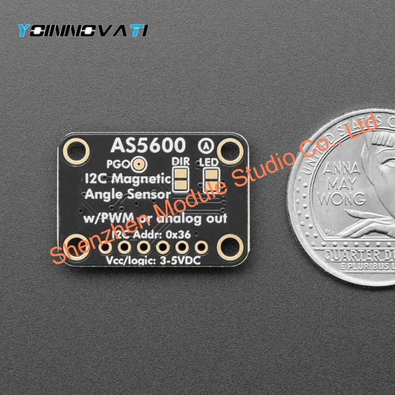 6357 AS5600 12-Bit Magnetic Angle Sensor Module Compatible with STEMMA QT Connectors