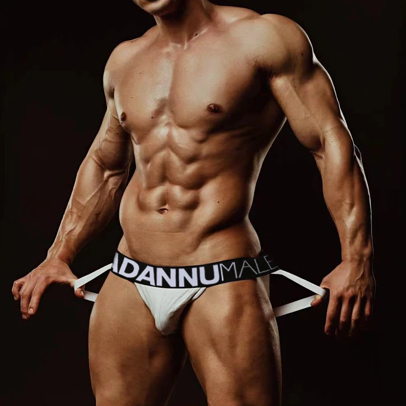 3 шт./комплект, мужские хлопковые трусы-стринги