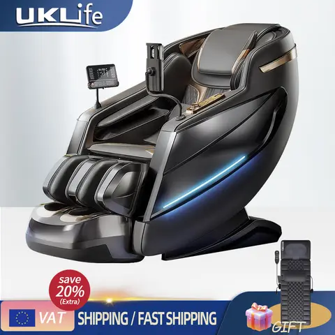 Luxury 2026 MAX6D Dual-Core Jade Massage Chair, Zero Gravity with AI Voice Control, 152cm Dual SL Track & Calf Massager