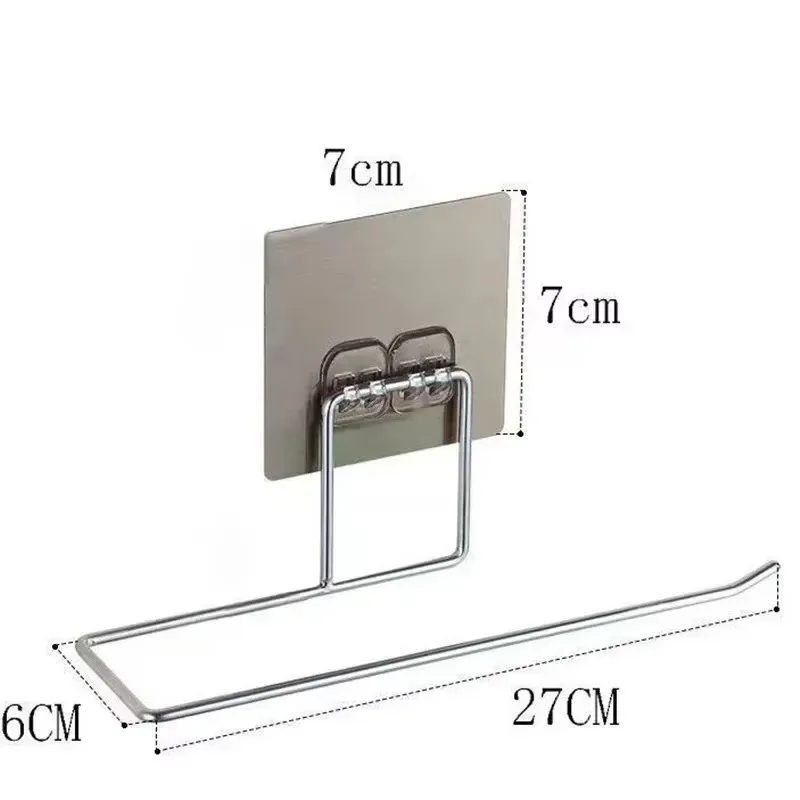 Kitchen Towel Rack Metal Bathroom Toilet Paper Towel Hanging Holder Kitchen Roll Paper Stand Home Storage Tissue Racks
