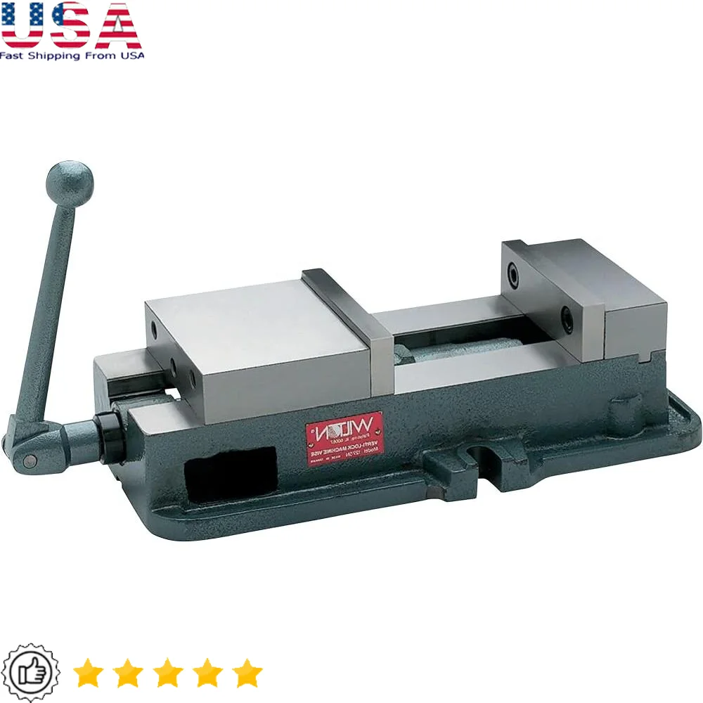 

Verti-Lock Milling Vise 6 Inch Jaw Width Heavy Duty Ductile Iron Alloy Steel 75000 Pounds Tensile Strength Precision Tool