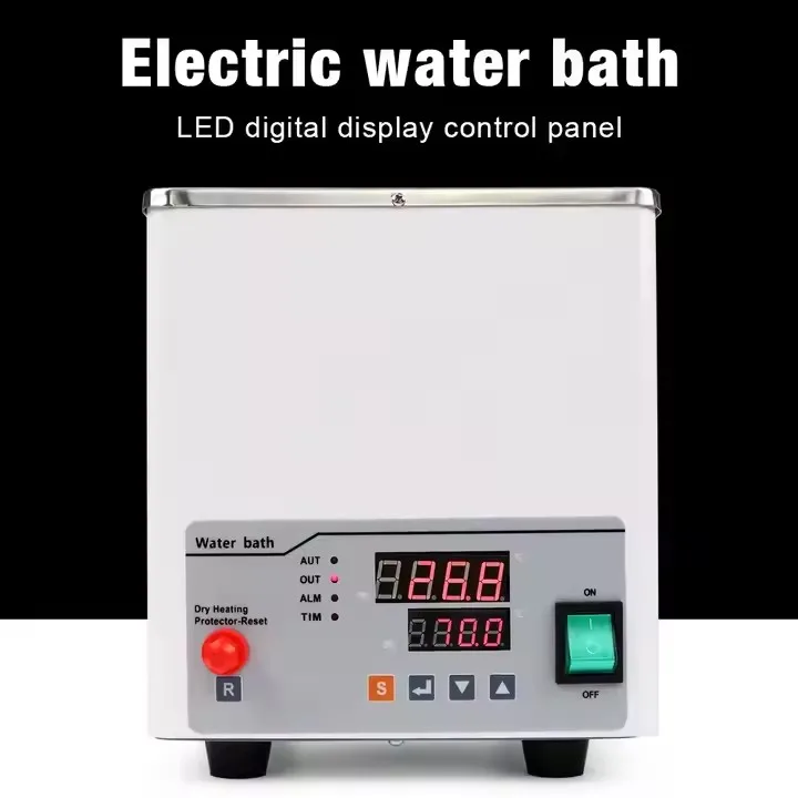 وعاء حمام مياه كهربائي من الفولاذ المقاوم للصدأ، خزان حمام مائي رقمي بدرجة حرارة ثابتة لمعدات المختبرات #4