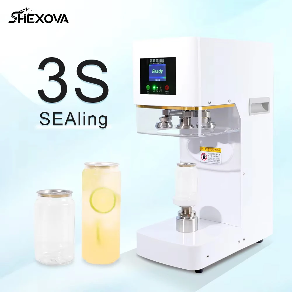 

Ce Certification Fully Automatic Aluminum Pet Cans Sealer Machine Coffee Beer Juice Drink Packing Machine