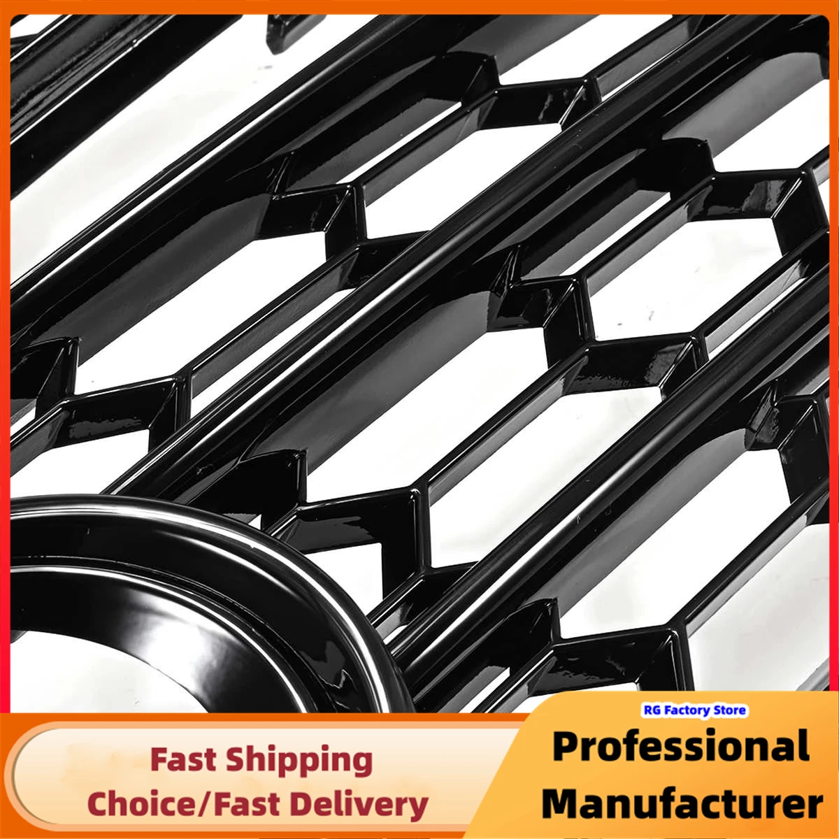For Audi A3 8P S-Line 2009-2012 Front Bumper Fog Light Grille 1Pair Honeycomb Mesh Fog Lamp Racing Grill Cover