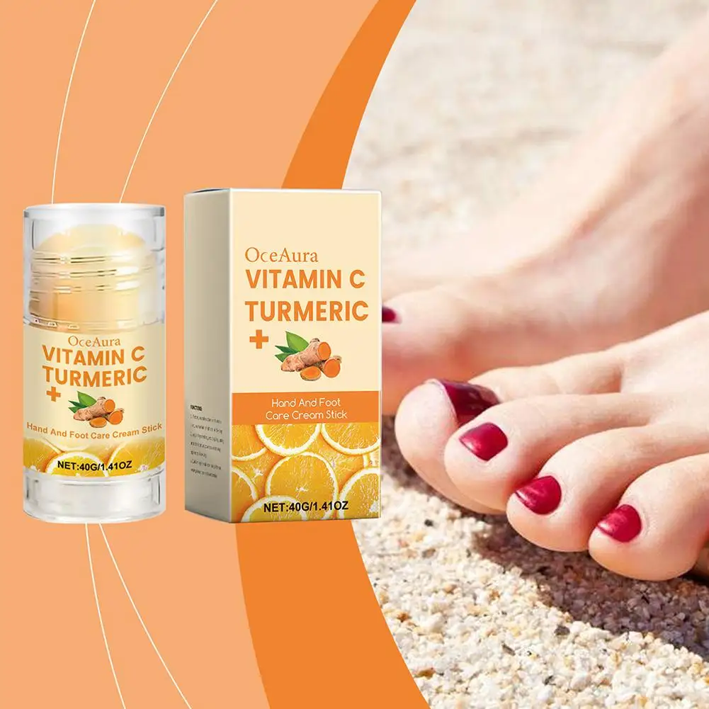 Vitamin turmeric hand and foot stick, used to moisturize and the elastic making skin hands feet, R5M9