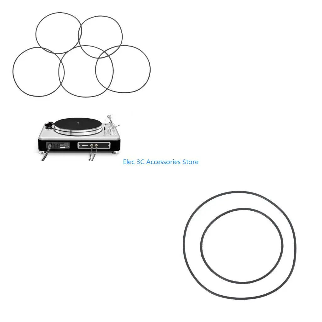 Y51A 20Pcs 1X1mm Silicone Rubber Band Pulley Transmission Engine Drive Round Beslts Tape DIY Toy Module Car Motor Stretch