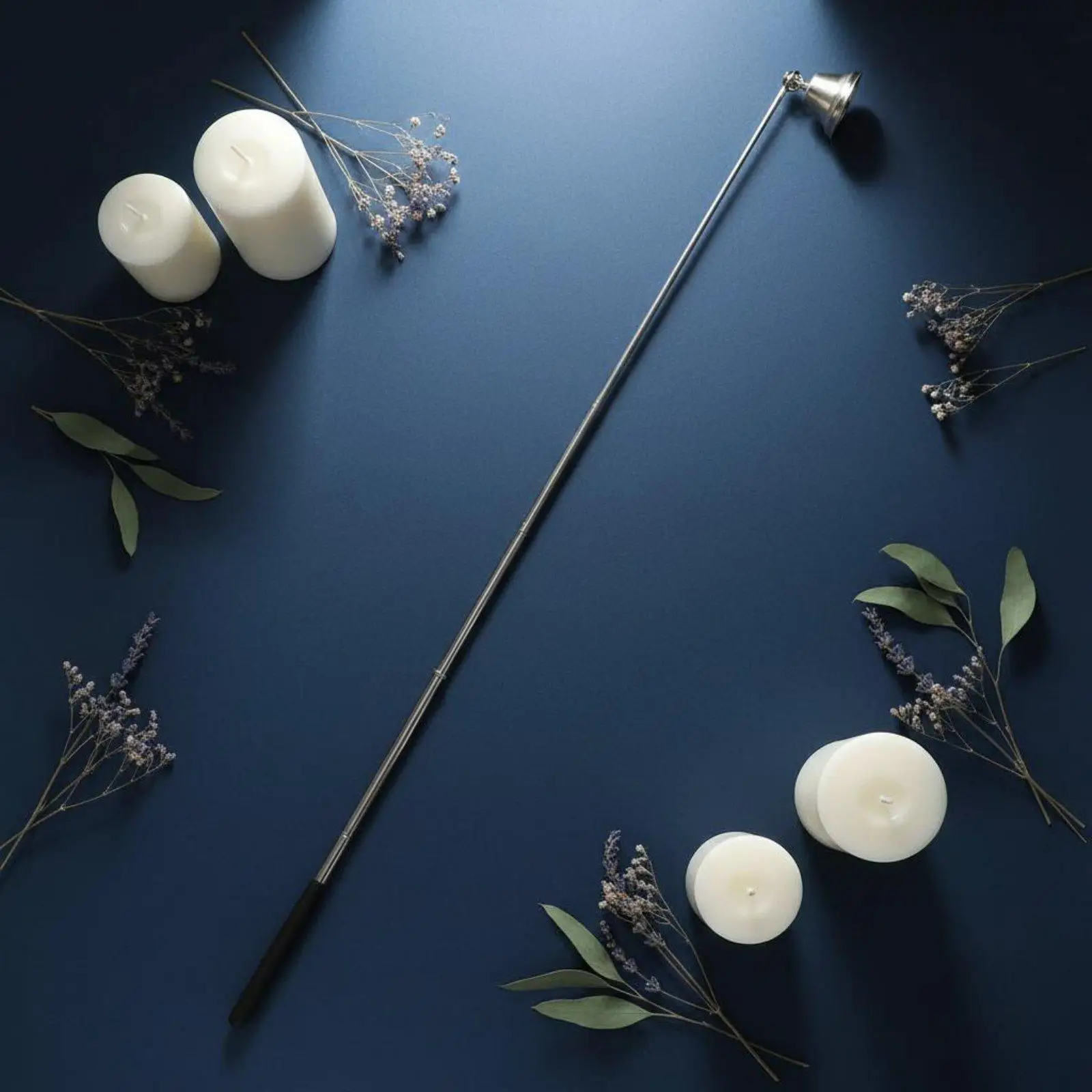 2-5pack Telescopic Candle Compact Storage Long Handle Candle to Use Extendable