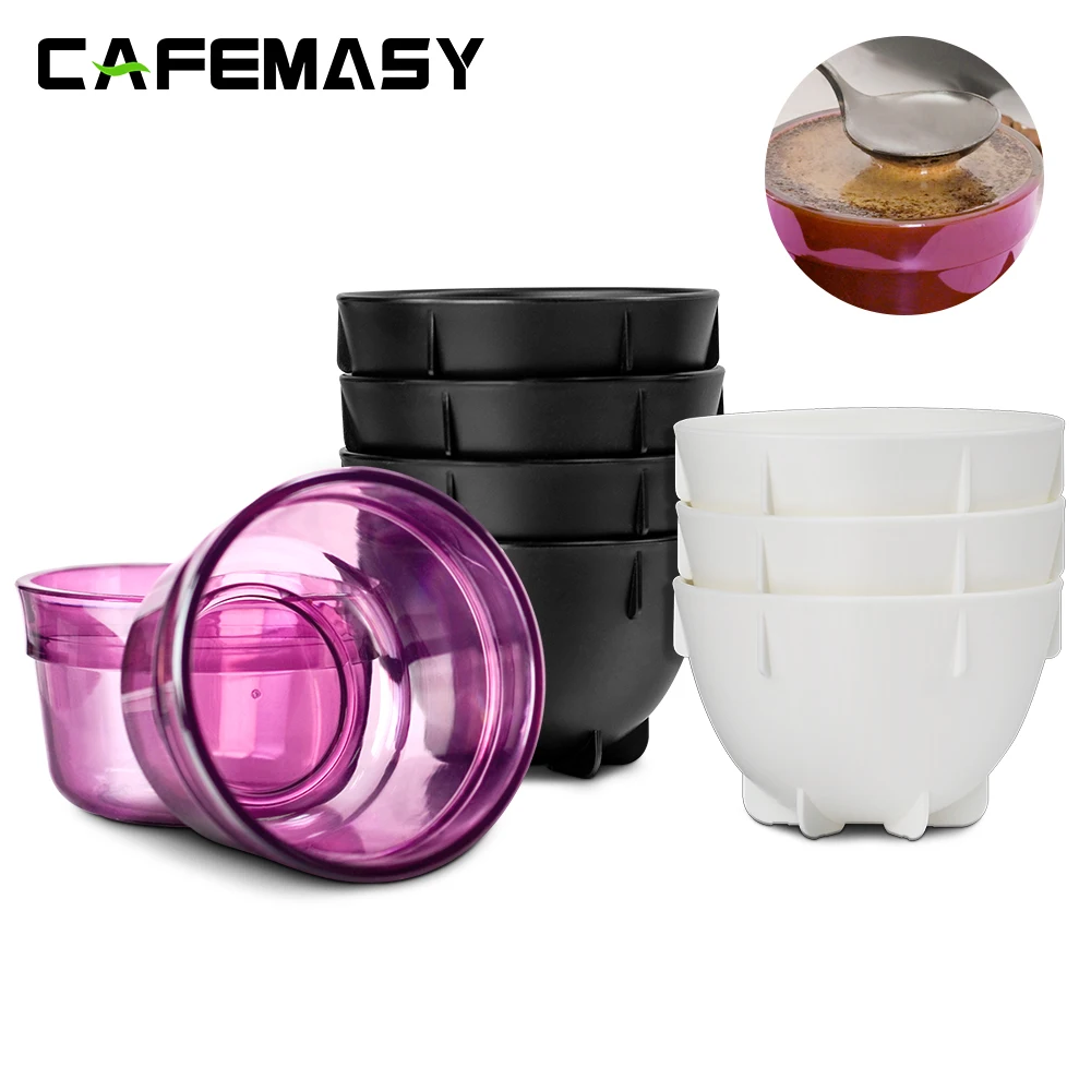 Espresso Coffee Cupping Bowl Plastic Measuring Bowl Heat-preserving Accurate Flavor Stackable Ultra Lightweight Barista Tools