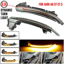 Dynamic Blinker For Audi A6 RS6 4G C7 7.5 2012 2013 2014 2015 2016 2017 2018 LED Turn Signal Lights Mirror