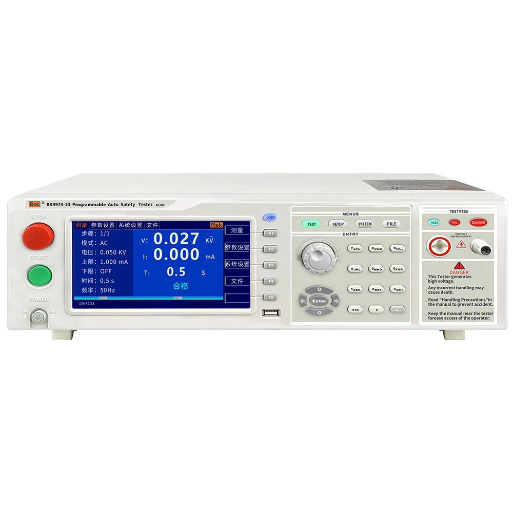 Rek RK9974-10 Hipot Tester AC DC Withstand Voltage Tester AC 10KV 20mA DC 10KV 10mA