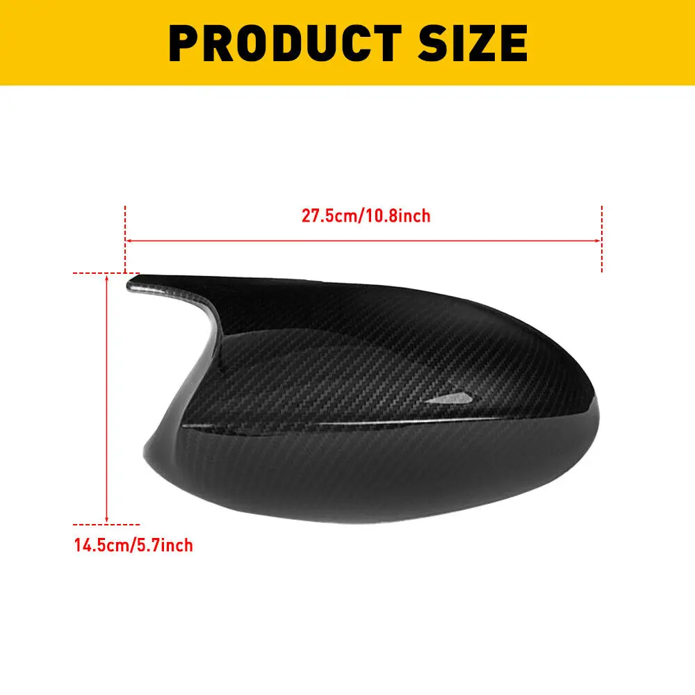 Pre-LCI Carbon Fiber Side Mirror Cover Cap For 2005-2008 BMW E90 E91 328i 335i