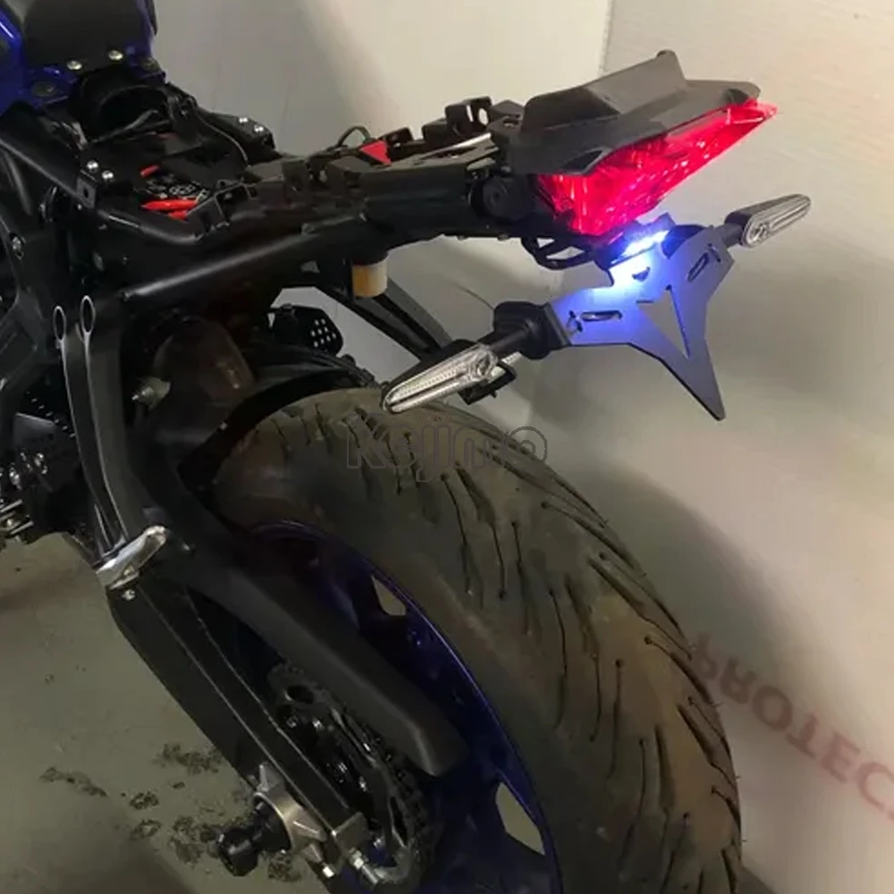 

Для Yamaha MT-07 MT 07 FZ-07 2013-2024 держатель номерного знака мотоцикла Fender Eliminator регистрационный кронштейн YZF R7 2021-2026