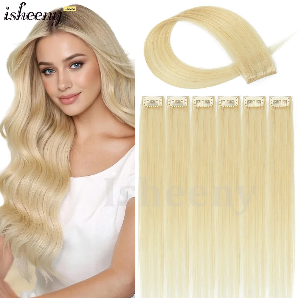 

Накладные пряди из натуральных волос на клипсах, 12/16 дюймов, 30 г/упаковка, натуральные прямые, машинная работа, Реми, для женщин, 6 шт.