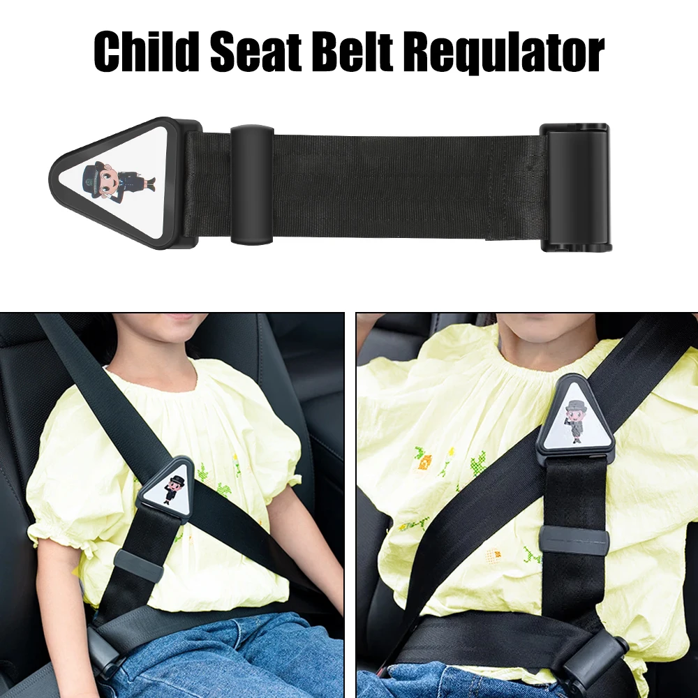 30X6 cm Children Kid Car Safety Belt Adjuster Car Baby Safety Seat Strap Belt Buckle Seat Belt Correction Tape Universal