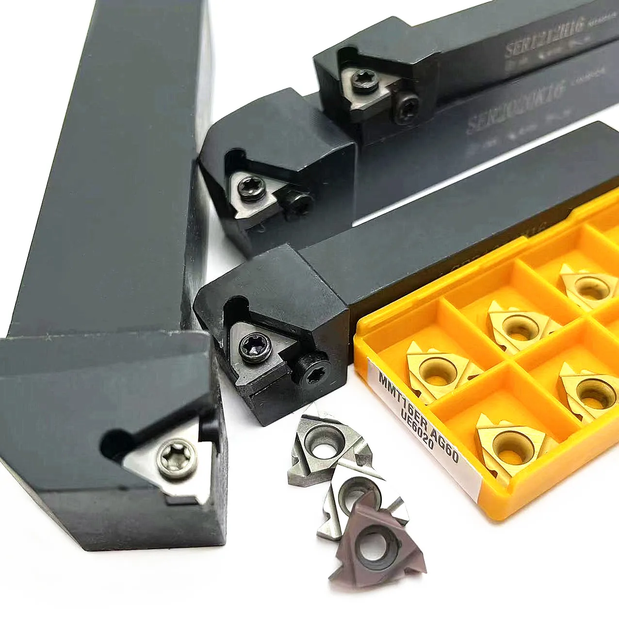 Cortador de máquina de torno CNC, soporte de torneado de rosca externa para MMT16ER VP15TF, SER1212H16, SER2020K16, SER2525M16
