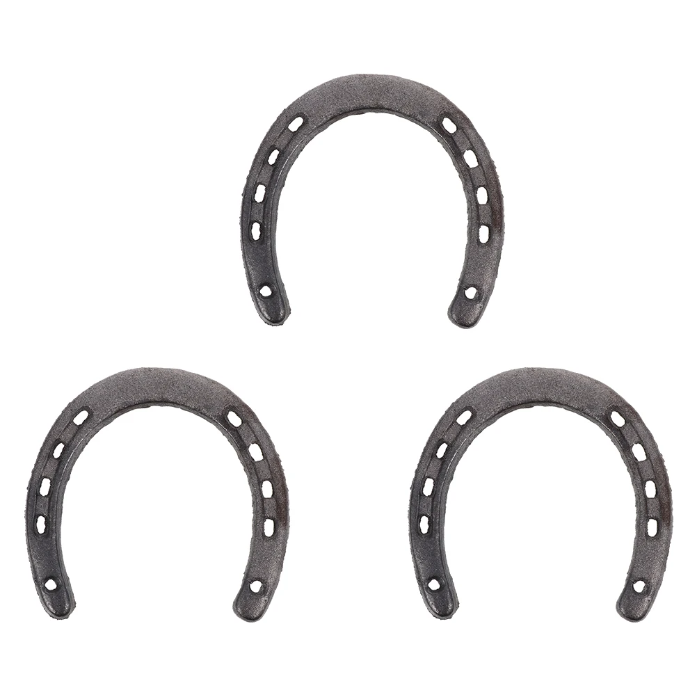 

3 Pcs Silver Home Mini Wall Decor Wall Ornament Hanging Adornment Horseshoe Hanging Decor Model Ornament