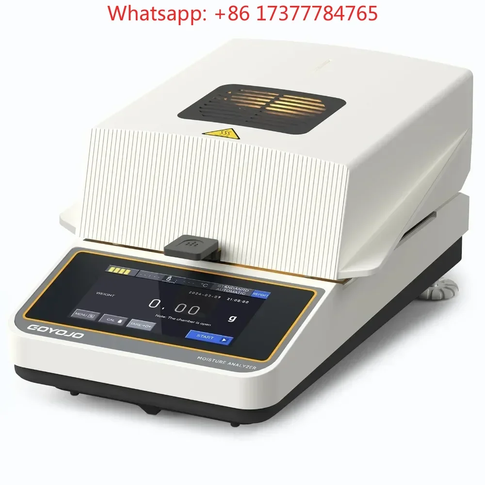 110g 0.001g 0.01% Grain Seeds Powder Halogen Heating Touch Screen Humidity Moisture Meter Tester USB RS232 Connectivity