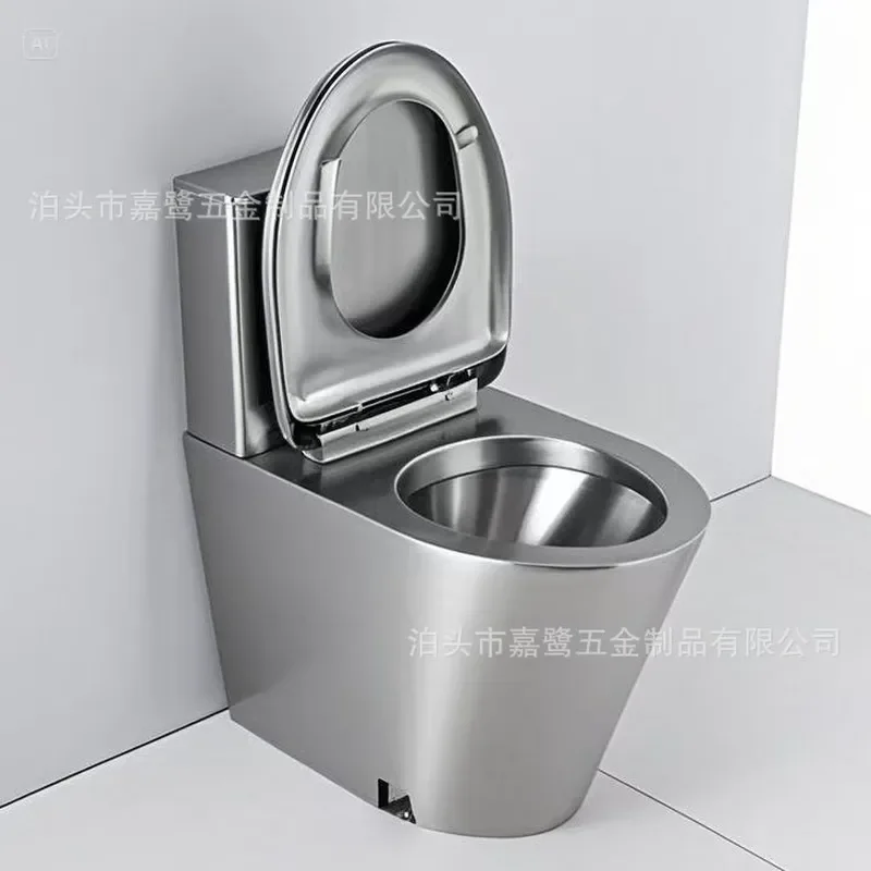304 Stainless Steel Tankless Toilet for Outdoor Detention Center Commercial Use Heavy Duty Wall Mounted Sanitary Ware
