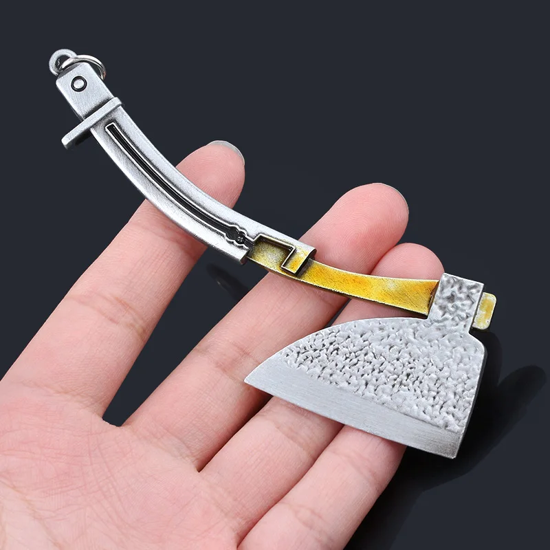 Game Sekiro Shadows Die Twice Keychain Wolf Arm Axe Pendant Key Chain for Men Cool Car Keyring Jewelry