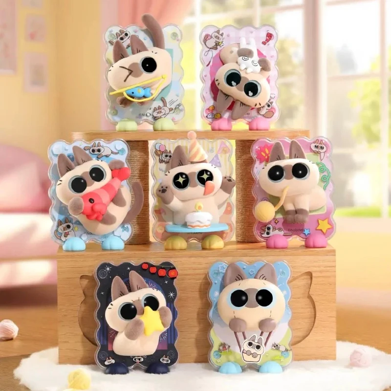 Nieuwe Siamese Kat Azuki Azukisan Healing Moment Serie Blind Box Koelkast Magneet Bureau Ornament Anime Figuur Speelgoed Kid Gift Speelgoed