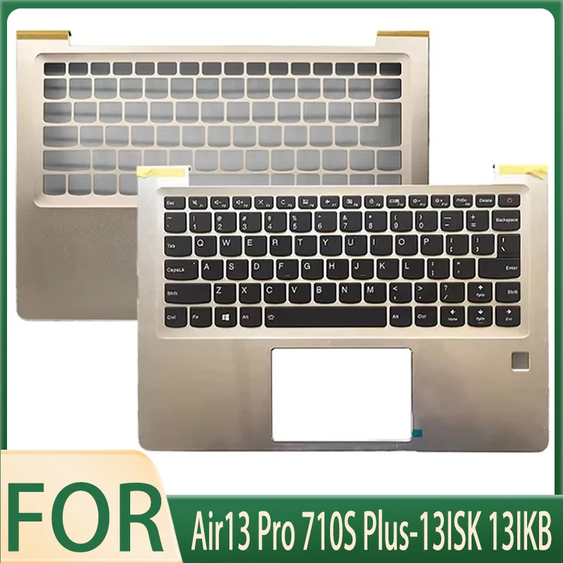 

New Original Gold Shell C Cover Palmrest Upper Case English Keyboard for Ideapad Air13 Pro 710S Plus-13ISK 13IKB