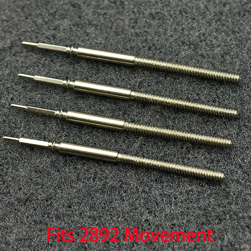 

2PCS/4PCS 2892 Stainless Steel Crown Movement Crown Stem Fits 2892 Automatic Mechanical Movement Stem Repair Parts