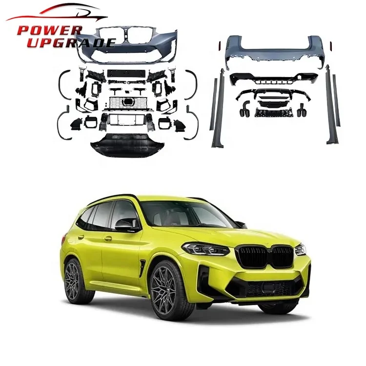 For BMW X3 G01 LCI Facelift X3M F97 Body kit Front Grille Rear Diffuser Rear Lip Exhaust Pipe Tips Body kits 2022-so far