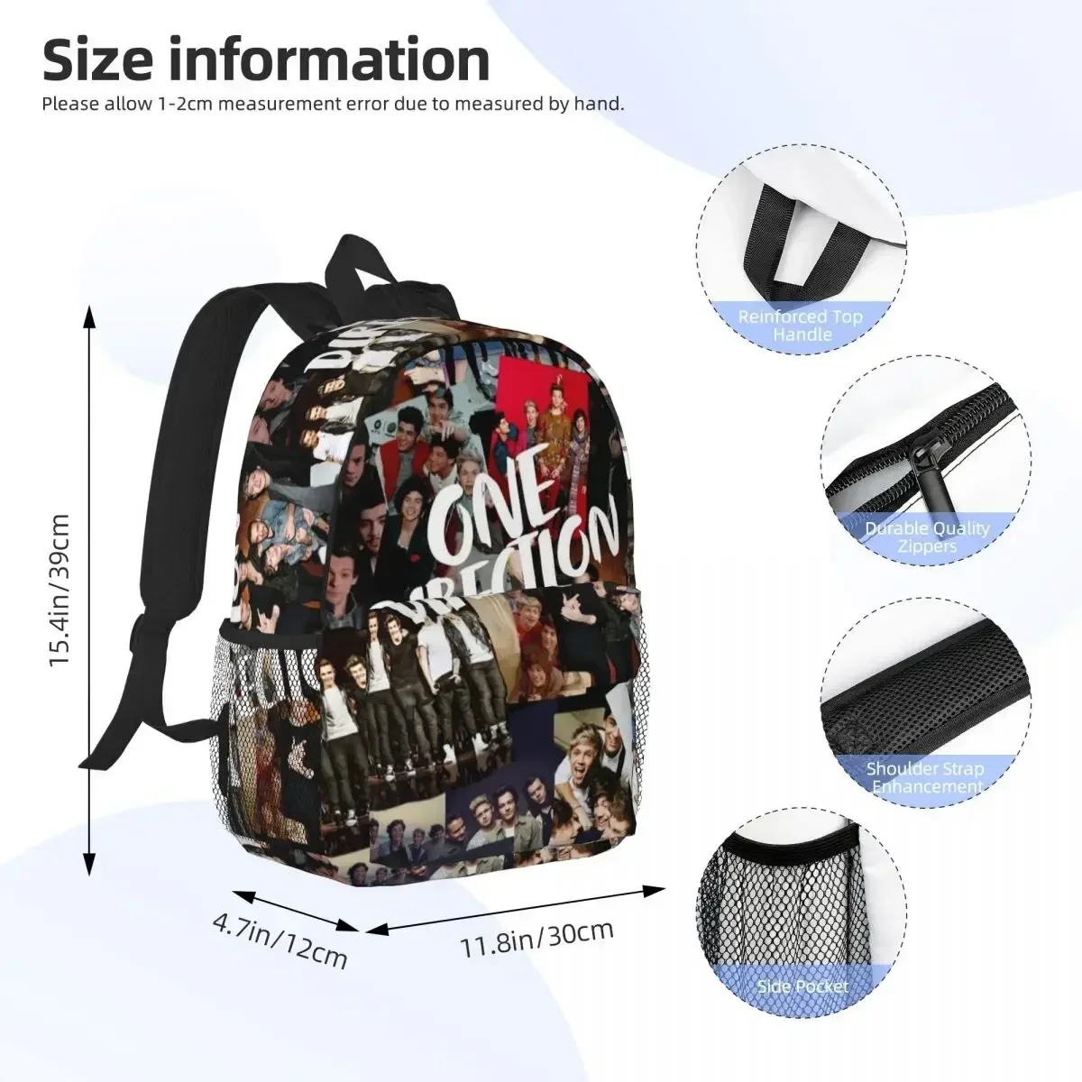 O-One-S D-Direction-S Backpack Hot Sale Daypack Large Capacity Boys Girls BookBag Shoulder Bags for Men Women Kids School Bag view 2