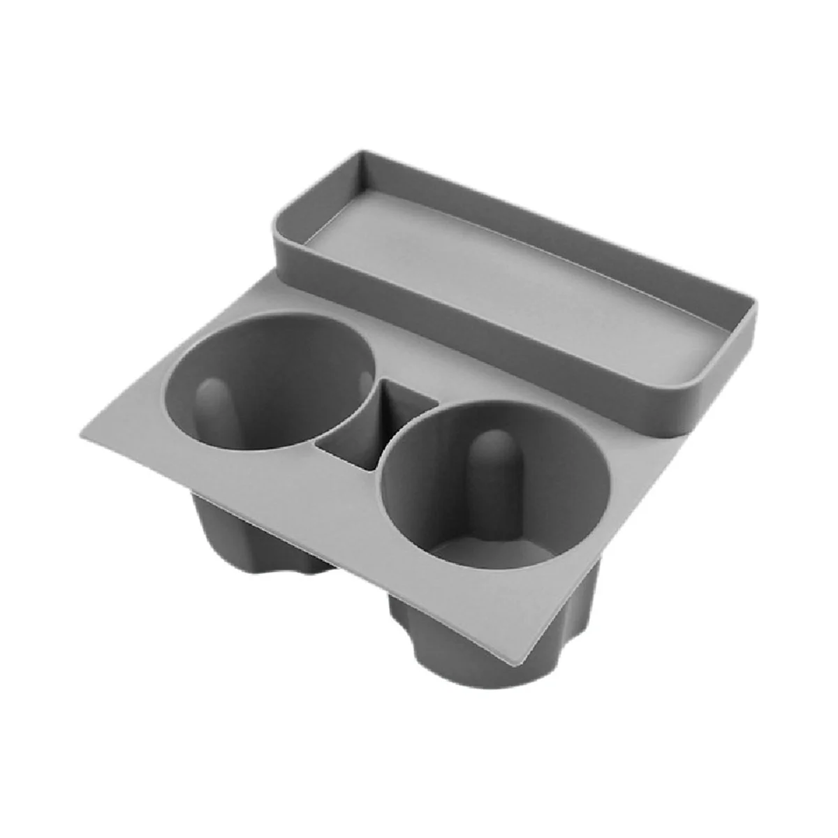 Auto Centrale Controle Water Cup Limiter Uit Één Stuk Siliconen Waterbekerhouder Pad Voor Tesla Model 3 Y 2021-2023 Grijs