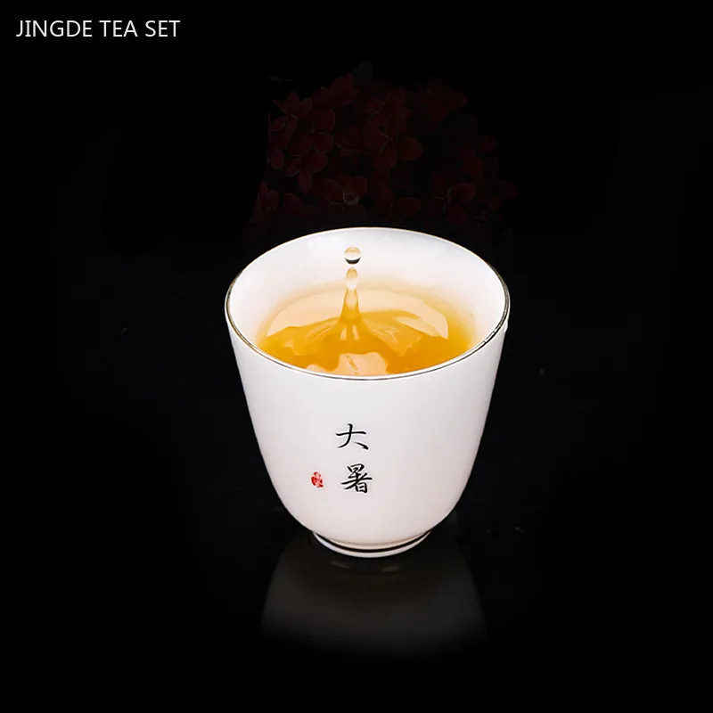 Chinese Ceramic Teacup Hand Painted Beauty Portrait Master Cups Boutique Tea Bowl Meditation Cup Porcelain Tea Set Accessories