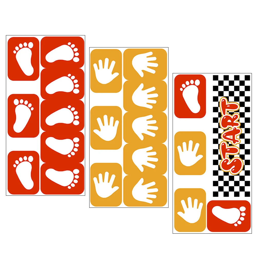 Coole Poster, Pinnwand, Hände, Wandaufkleber, Kindergarten-Bodenaufkleber, PVC, Klassenzimmer, Fußabdruck, Handabdruck, Fliesen, Kinder