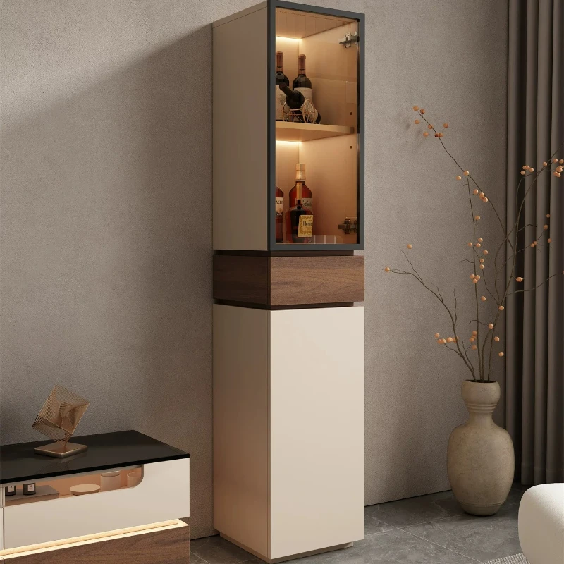 Home Modern minimalist wine cabinet luxury storage locker collectables showcase glass display cabinets sideboard furniture rooms