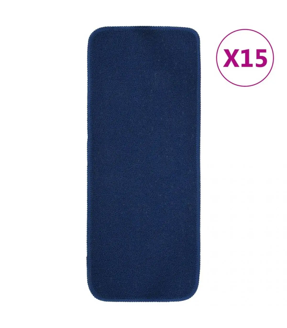 Step mats ladder mat 15 Pcs navy blue rectangular 60x25 cm